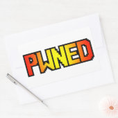 PWNED RECHTHOEKIGE STICKER (Envelop)