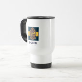 PWRR White Insulated Travel Mug Reisbeker (Voorkant links)