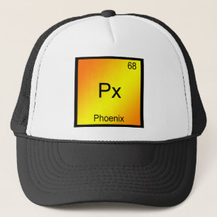 Px - Phoenix Grappig Chemie Symbool Element T-shir Trucker Pet