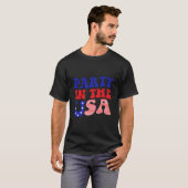 Py In De VS 4e Juli Onafhankelijkheidsdag VS T-shirt (Voorkant volledig)