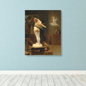 Pygmalion en Galatea door Jean-Leon Gerome Canvas Afdruk (Insitu (Houten vloer))