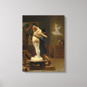 Pygmalion en Galatea door Jean-Leon Gerome Canvas Afdruk (Voorkant)