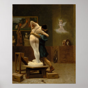 Pygmalion en Galatea door Jean-Leon Gerome Poster