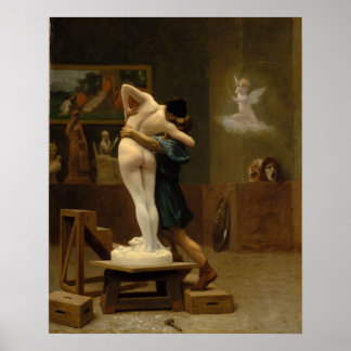 Pygmalion en Galatea door Jean-Leon Gerome Poster