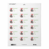 Pygmee Kinder Geit Kerstcadeau Label Sticker (Full Sheet)