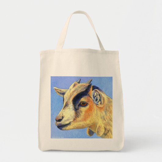 Pygmy Goat Canvas tas - "Sunny Goat" (Voorkant)