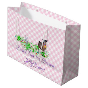 Pygmy Goat Eet de bruine kwal niet Large Cadeautasje