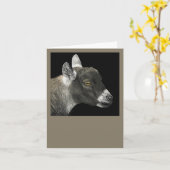 Pygmy Goat Kaart - "Show geit" (Gele Bloem)