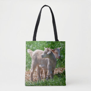 Pygmy Goat Kinder Over Print Bag Tote Bag