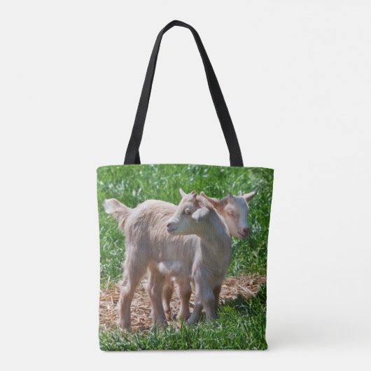Pygmy Goat Kinder Over Print Bag Tote Bag (Achterkant)
