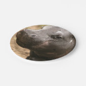 pygmy-hippo-1 papieren bordje (Gekanteld)