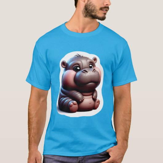 Pygmy Hippo 3 T-shirt (Voorkant)
