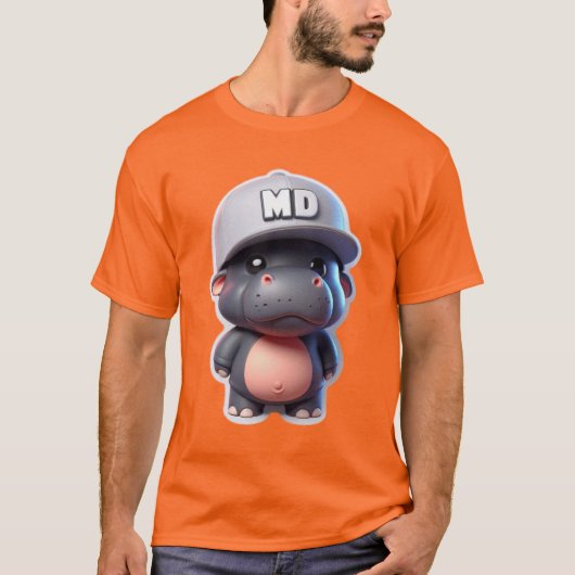 Pygmy Hippo 8 T-shirt (Voorkant)