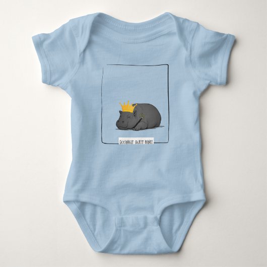 Pygmy Hippo Baby Body Suit Romper (Voorkant)