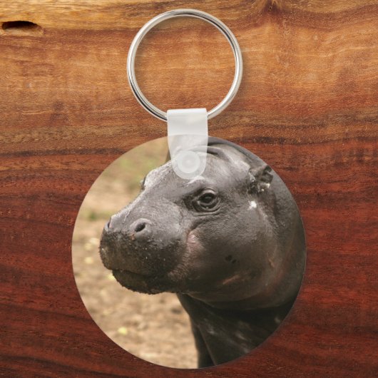Pygmy Hippo Sleutelhanger (Voorkant)