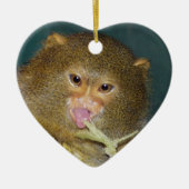 Pygmy Marmoset kerstversiering Keramisch Ornament (Voorkant)
