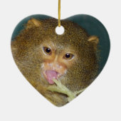 Pygmy Marmoset kerstversiering Keramisch Ornament (Achterkant)