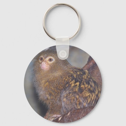 Pygmy Marmoset Portrait Sleutelhanger (Voorkant)