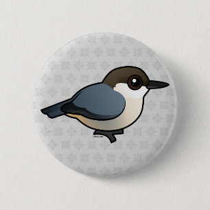 Pygmy Nuthatch Ronde Button 5,7 Cm