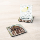 Pygmy Owl Drankjes Onderzetter (Rechterzijde)