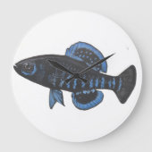 Pygmy Sunfish Elassoma gilberti Wall klok (Voorkant)