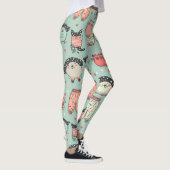 Pyjama broek patroon met grillige karakters leggings (Rechts)