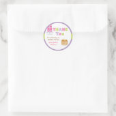 Pyjama en Pannenkoeken Verjaardagsfeestje Sticker (Tas)