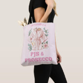 Pyjama en Prosecco Bachelorettefeestje Tote Bag (Dichtbij)