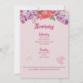 Pyjama en Prosecco bloemenvrijgezellenweekend Kaart (Achterkant)