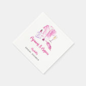 Pyjama en Prosecco Bruidsdouche Roze Script Servet (Hoek)