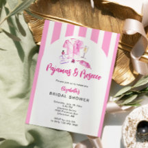 Pyjama en Prosecco Bruidsdouche Roze Strepen