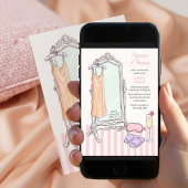 Pyjama en Prosecco Roze Bruids Ondergoed Bruiloftf Kaart