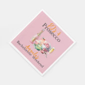 Pyjama en Prosecco Roze Spa Afscheidscadeau Bruids Servet (Hoek)