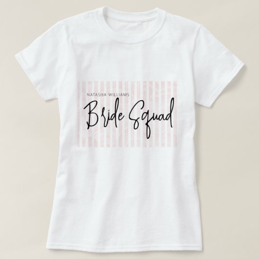 Pyjama Feest Chic Bruidsmeisjes Groep T-shirt (Design voorkant)