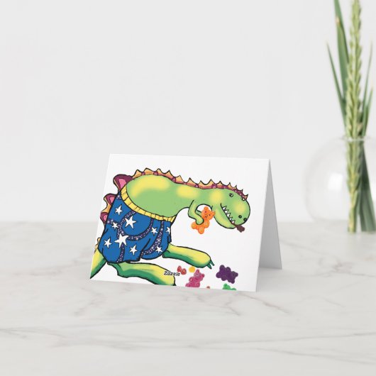 Pyjama-feest kaarten (Achterkant)