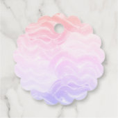 Pyjama Feest Kleurrijke Pastel Elegant  Bedankjes Labels (Achterkant)