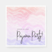 Pyjama Feest Kleurrijke Pastel Elegant Servet (Voorkant)