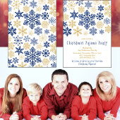 Pyjama feestuitnodiging voor volwassenen kaart