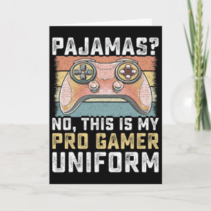 Pyjama Geen Pro Gamer Grappige Videospellen Jongen Kaart