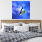 Pyjama Kardinaalvis - Het Rif Collectie Canvas Afdruk (Insitu (Slaapkamer))