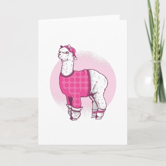 Pyjama lama kaart (Voorkant)