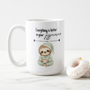 Pyjama Luiaard Alles is Beter Mok Cadeau