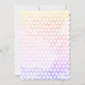 Pyjama Party Kleurrijke Pastel Chique Uitnodiging (Achterkant)