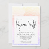 Pyjama Party Kleurrijke Pastel Elegant Kaart (Voorkant)