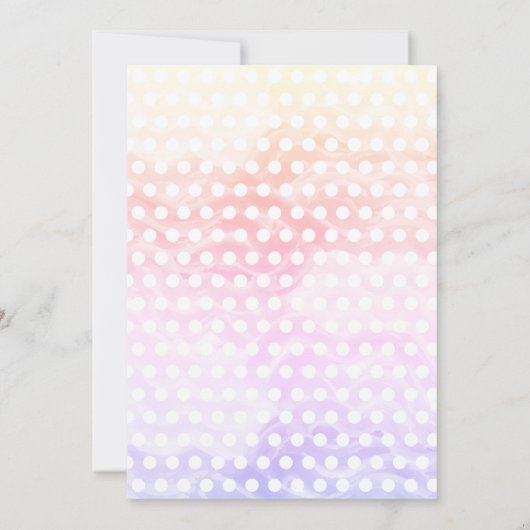 Pyjama Party Kleurrijke Pastel Elegant Kaart (Achterkant)