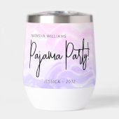 Pyjama Party Pastel Roze Paarse Modern (Voorkant)