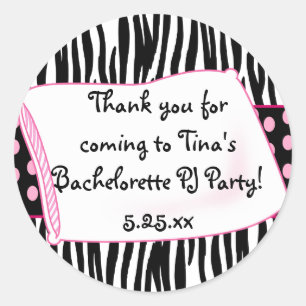 Pyjama Party Ronde Pinks Sticker