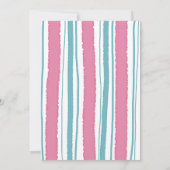 Pyjama Party Roze Blauwgroen PJ Stilettos Vrijgeze Kaart (Achterkant)