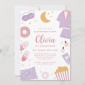 Pyjama Party · Sleepover Slumber Party uitnodiging (Voorkant)