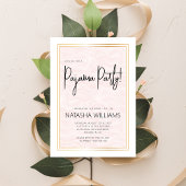 Pyjama Party Slumber Bachelorette Zachte Roze Stre Kaart